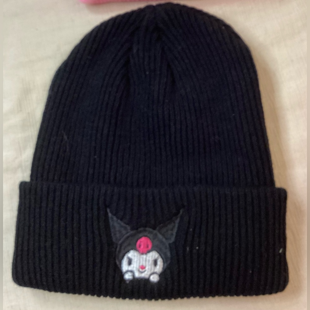 Sanrio Beanie Hats - Light Pink, Blue, Black, Rose pink - Picture 5 of 6
